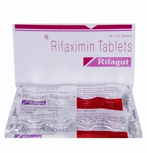 rifagut|Rifagut 200mg Strip Of 10 Tablets .